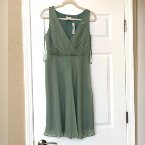 JCrew Silk Dress in Sage Green, Size 4